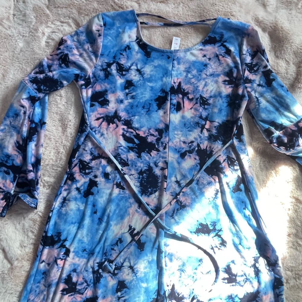Justice size 20 plus tie dye Dress! EUC- perfect for Easter